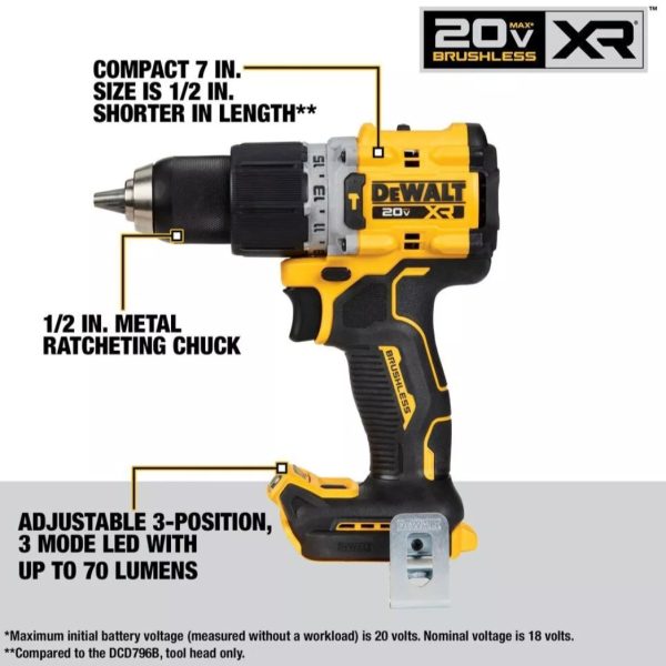 Taladro Dewalt DCD805B XR 20V
