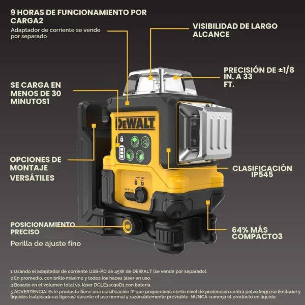 NIVEL LASER DEWALT 360° DCLE14361GB